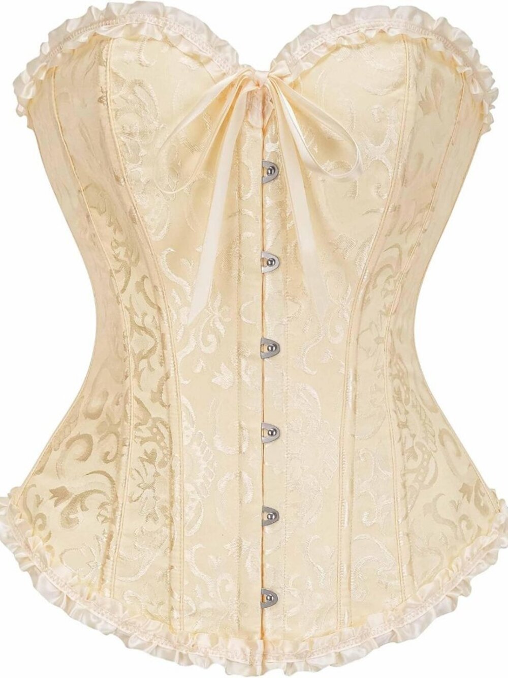 Lace Corset Top for Women, Push Up Bustier Shapewear Bodysuit Lingerie